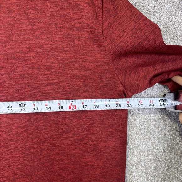 Under Armour Sweatshirt Lot of Two Mens Medium Red 1/4 Zip Fleece Pullover - Picture 5 of 8